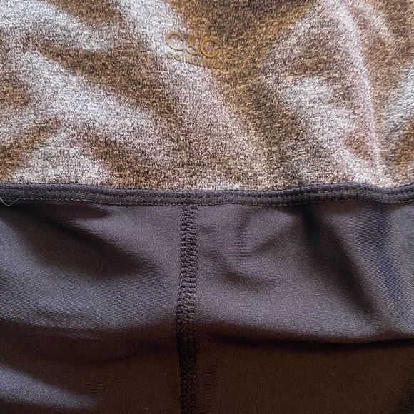 C&C California Black Leggings with Gold Stripes - Picture 2 of 4